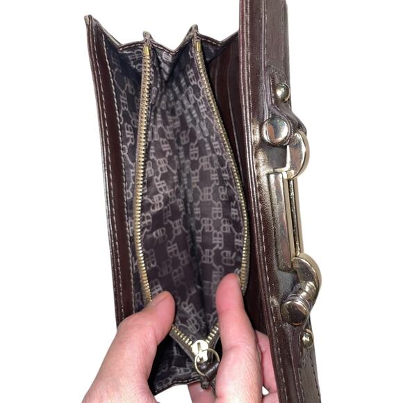 Banana Republic Brown Leather Woven Wallet - Picture 9 of 9